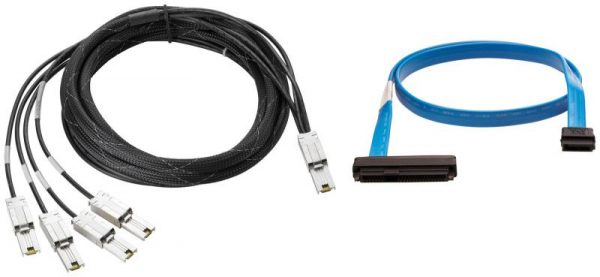 HPE StorageWorks 4m External Mini-SAS to 4x1 Mini-SAS Cable - RealShopIT.Ro