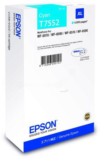 Cartus cerneala Epson T75624, cyan, 4000 pagini, pentru WF-8590DWF, WF-8090DW, - RealShopIT.Ro