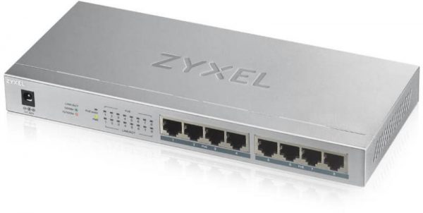 Switch Zyxel GS1008-HP, 8 Port, 10/100/1000 Mbps - RealShopIT.Ro