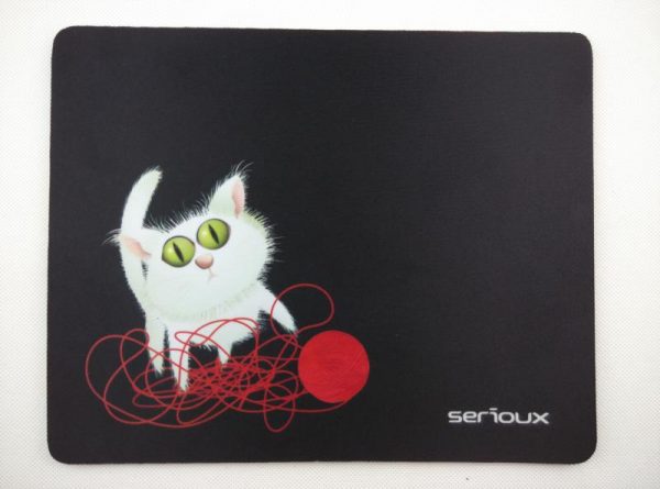 Mouse pad Serioux, model Cat and ball of yarn, MSP01, - RealShopIT.Ro