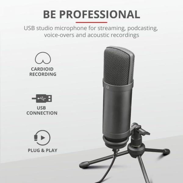 Microfon Trust GXT 252+ Emita Plus Streaming Mic - RealShopIT.Ro
