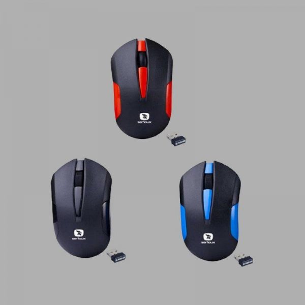 Mouse Serioux wireless, Drago 300, 1000dpi, rosu, baterie AA inclusa - RealShopIT.Ro
