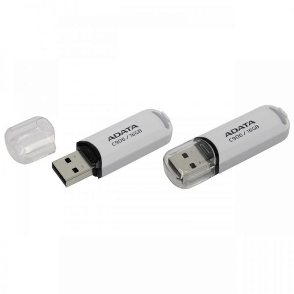Memorie USB Flash Drive ADATA C906, 16GB, USB 2.0, alb - RealShopIT.Ro