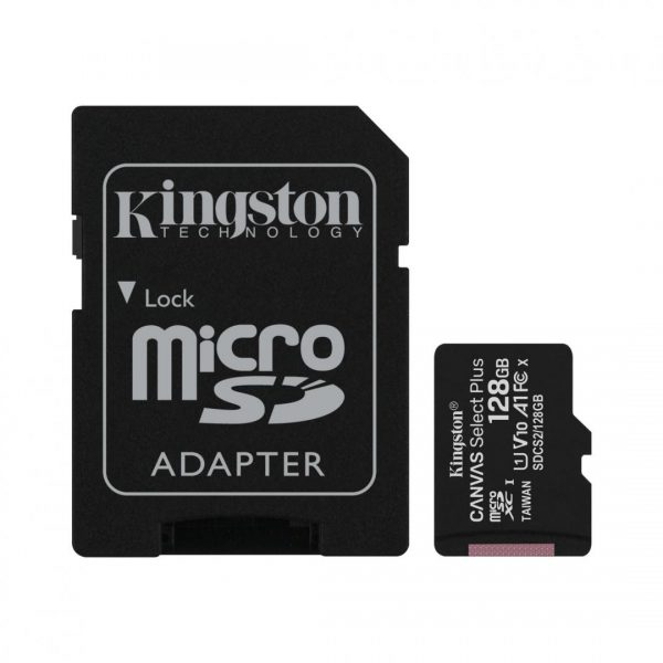 Card de Memorie MicroSD Kingston Select Plus, 128GB, Adaptor SD, - RealShopIT.Ro