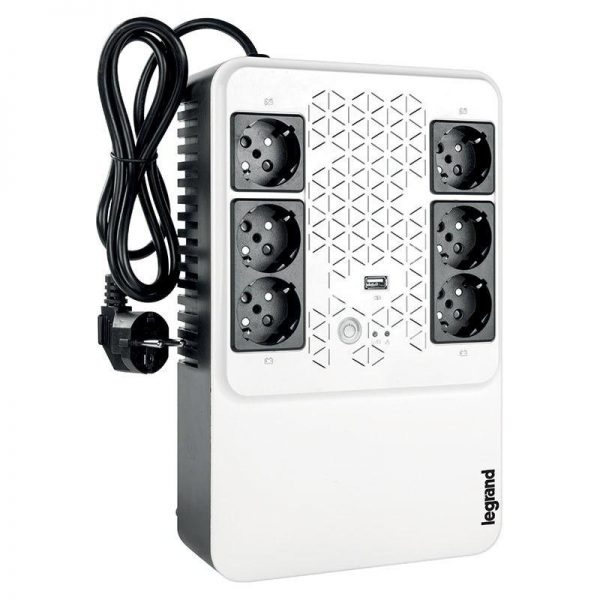UPS Legrand MULTIPLUG 600, 600VA/360W, 6x German standard sockets, USB - RealShopIT.Ro