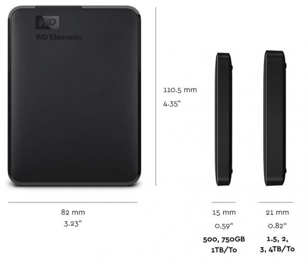 HDD extern WD Elements Portable, 4TB, negru, USB 3.0 - RealShopIT.Ro