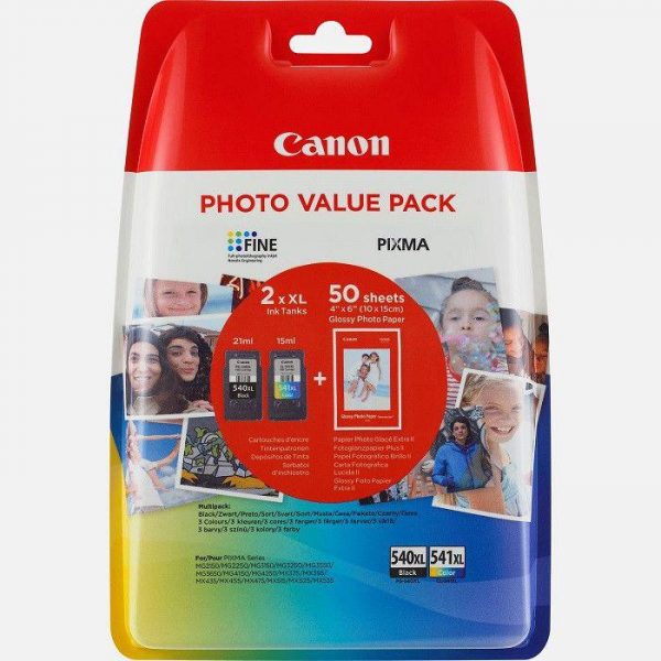 Cartus cerneala Canon PG-540XL + CL-541XL, multipack (black, color, hartie - RealShopIT.Ro