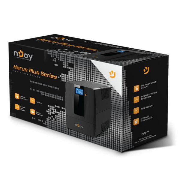 UPS nJoy Horus Plus 800, 800VA/480W, Afisaj LCD cu ecran - RealShopIT.Ro