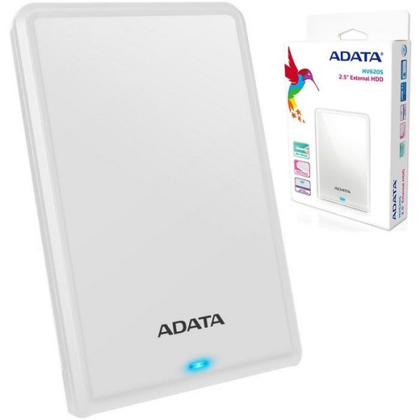 HDD Extern ADATA HV620S, 2TB, Alb, USB 3.1 - RealShopIT.Ro