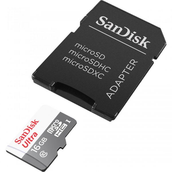 Card de memorie SanDisk Ultra Micro SD, 16GB, Adaptor SD, - RealShopIT.Ro