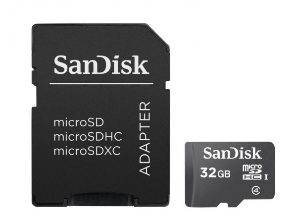 Card de Memorie MicroSD SanDisk 32GB, Adaptor SD, Class 4 - RealShopIT.Ro