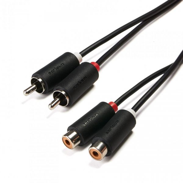 Cablu audio Serioux, 2 porturi RCA tata - 2 porturi - RealShopIT.Ro