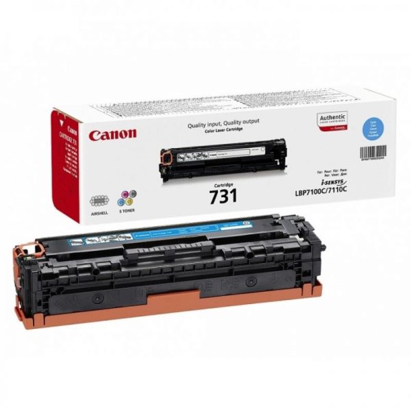 Toner Canon CRG731C, cyan, capacitate 1500 pagini, pentru LBP7100C, LBP7110C - RealShopIT.Ro