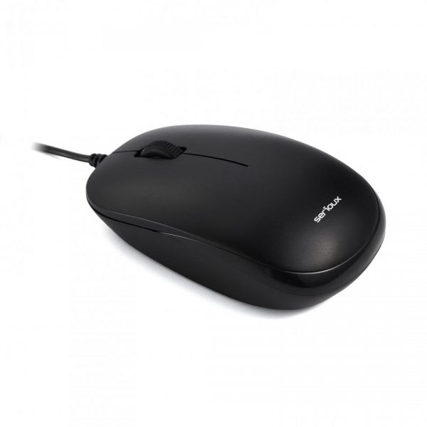 Mouse Serioux cu fir, optic, Noblesse 9800M, 1000dpi, negru, ambidextru, - RealShopIT.Ro