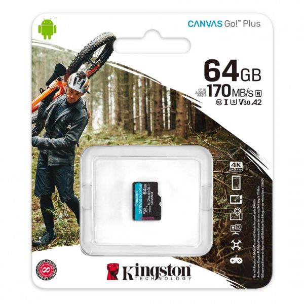 Card de Memorie SD Card Kingston Canvas GO Plus, 64GB, - RealShopIT.Ro