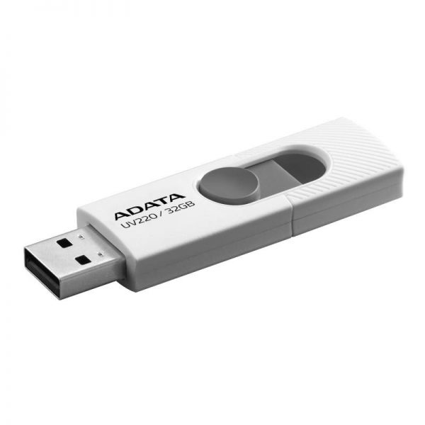 Memorie USB Flash Drive ADATA UV220 32GB, USB 2.0, alb - RealShopIT.Ro