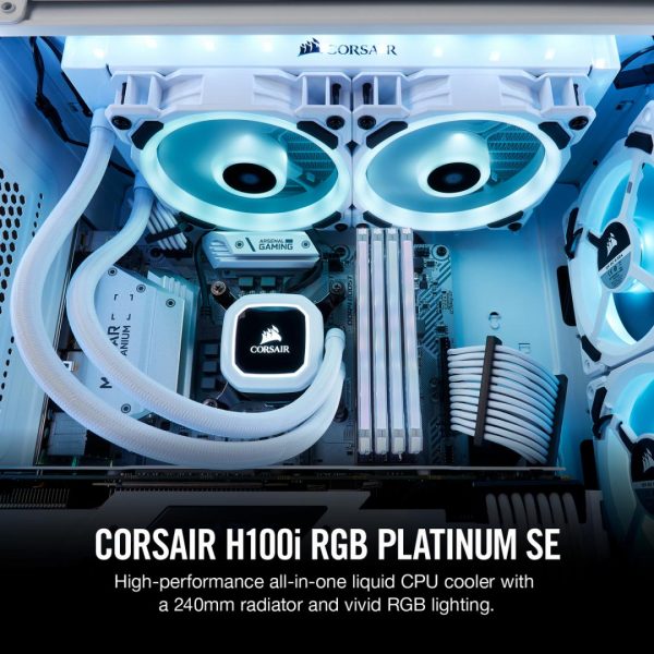 Cooler Procesor Corsair Hydro Series™ H100i RGB, compatibil Intel/AMD - RealShopIT.Ro