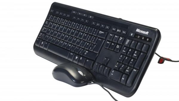 Kit tastatura + mouse Microsoft 600 Wired Desktop Negru - RealShopIT.Ro