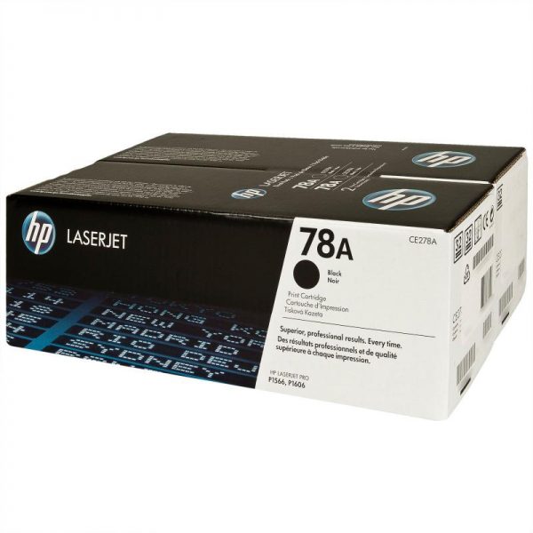 Toner HP CE278AD, black, pachet dublu CE278A, LaserJet Pro P1566 - RealShopIT.Ro