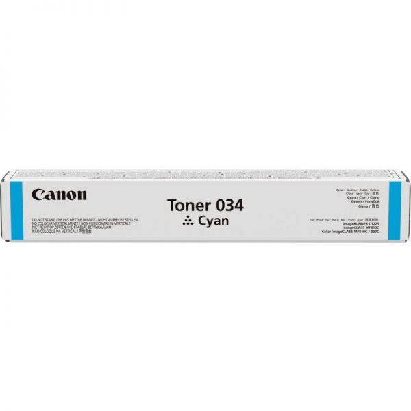 Toner Canon 034C, cyan, capacitate 7300 pagini, pentru IR1225/ IR1225IF - RealShopIT.Ro