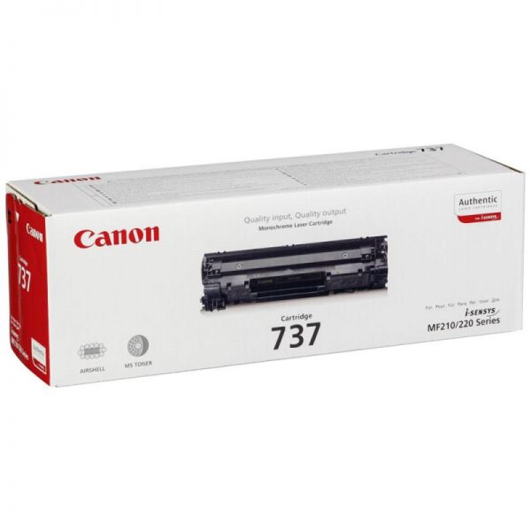 Toner Canon CRG737, black, capacitate 2400 pagini, pentru MF22x/MF21x - RealShopIT.Ro