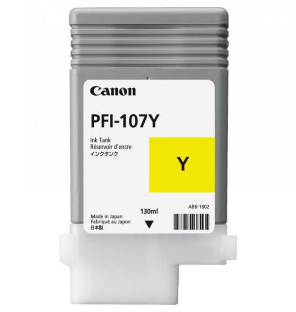 Cartus cerneala Canon PFI-107Y, yellow, capacitate 130ml, pentru Canon iPF680/685, - RealShopIT.Ro