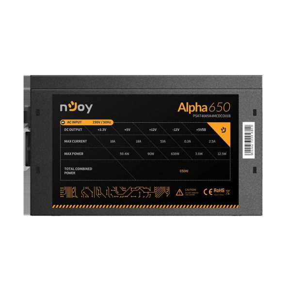 Sursa ATX Njoy Alpha 80+ Gold, 650W - RealShopIT.Ro