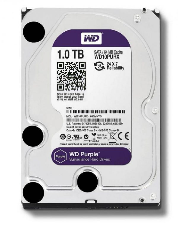 HDD WD Purple, 1TB, 5400RPM, SATA III - RealShopIT.Ro