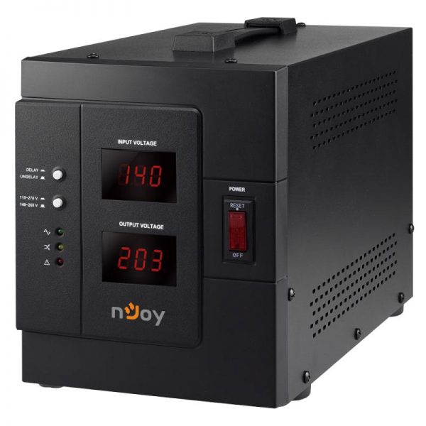 AVR nJoy Akin 3000, 3000VA/2400W, cu releu, LCD Display, functie - RealShopIT.Ro