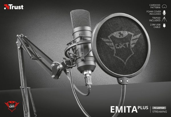 Microfon Trust GXT 252+ Emita Plus Streaming Mic - RealShopIT.Ro