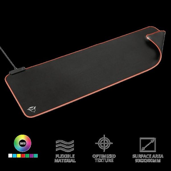 Mouse pad Trust GXT 764 Glide-Flex Flexible RGB, XXL, negru - RealShopIT.Ro