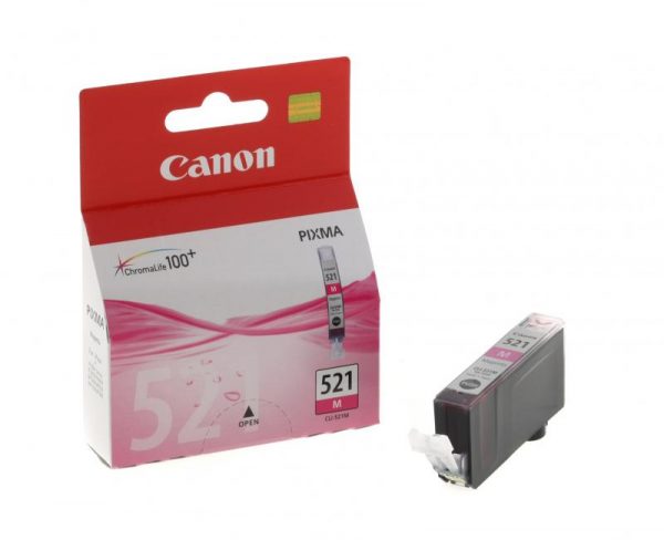 Cartus cerneala Canon CLI-521M, magenta, 9ml / 505 pagini, pentru - RealShopIT.Ro