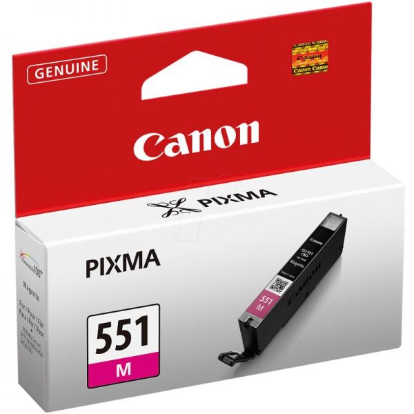 Cartus cerneala Canon CLI-551M, magenta, capacitate 7ml, pentru Canon Pixma - RealShopIT.Ro