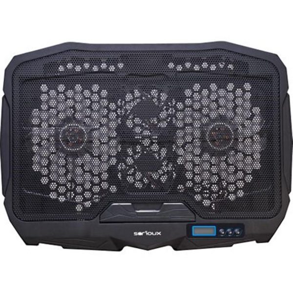 Cooling pad Serioux, SRXNCP025, Dimensiuni: 390*280*28mm, Compatibilitate maxima laptop: 17.3 - RealShopIT.Ro