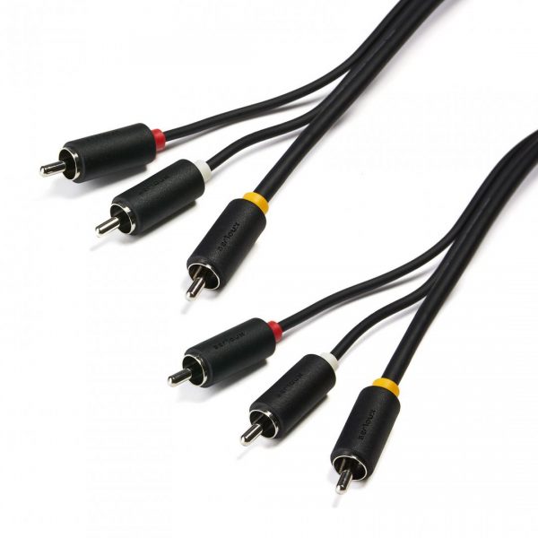 Cablu audio-video Serioux, 3 porturi RCA tata - 3 porturi - RealShopIT.Ro