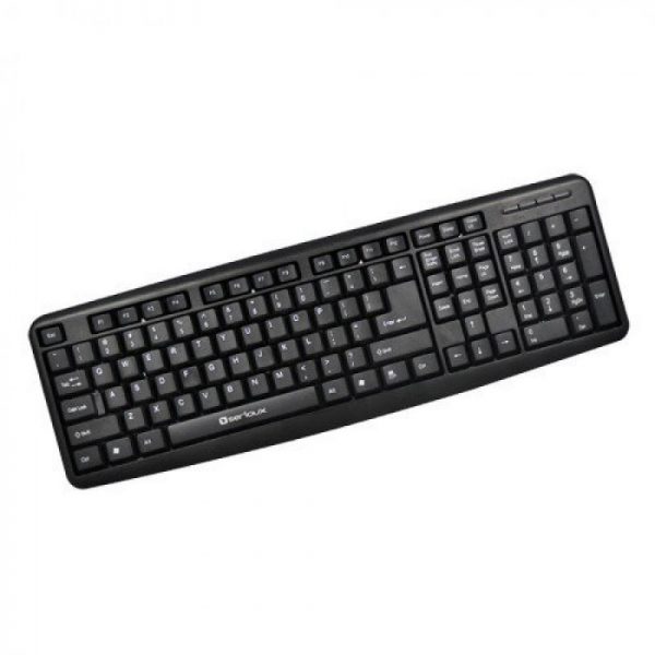 Tastatura Serioux 9400USB, cu fir, US layout, neagra, 104 taste, - RealShopIT.Ro