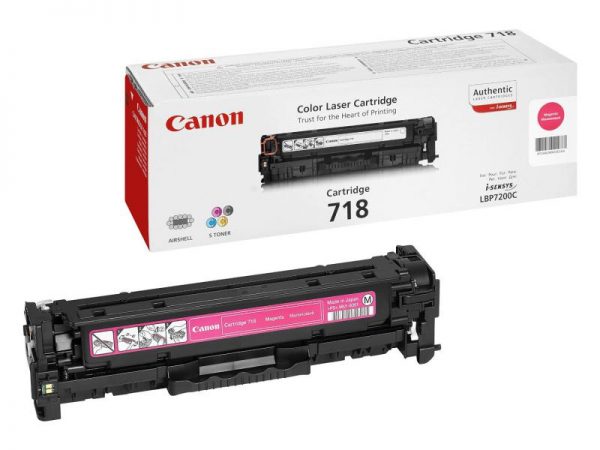 Toner Canon CRG718M, magenta, capacitate 2900 pagini, pentru LBP-7200Cdn - RealShopIT.Ro