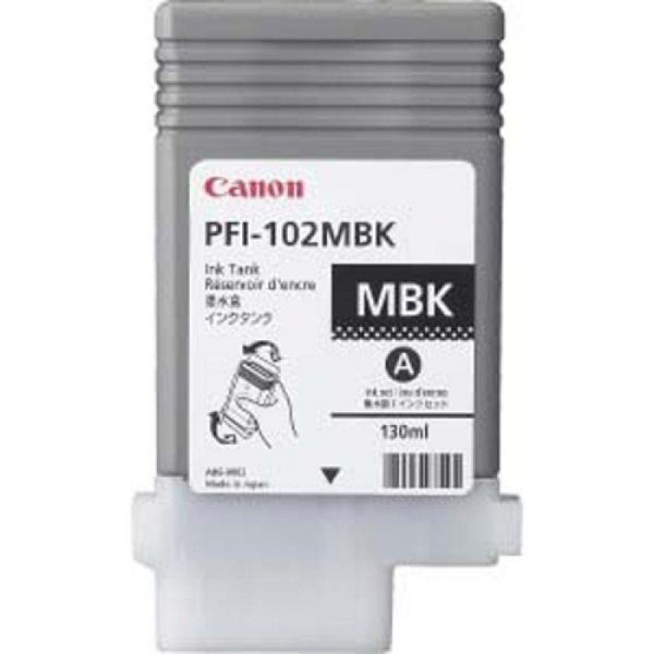 Cartus cerneala Canon PFI-102MB, matte black, capacitate 130ml, pentru Canon - RealShopIT.Ro