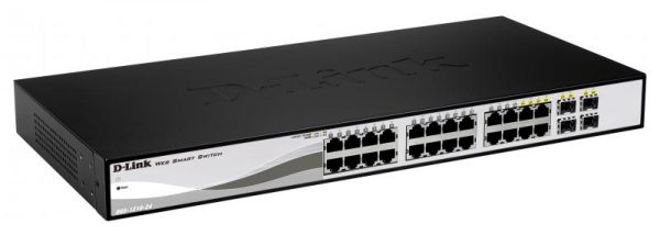 Switch D-Link DGS-1210-24, 24 port, 10/100/1000 Mbps - RealShopIT.Ro