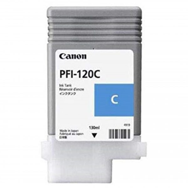 Cartus cerneala Canon PFI-120C, cyan, capacitate 130ml, pentru Canon TM - RealShopIT.Ro