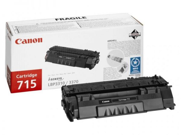 Toner Canon CRG715, black, capacitate 3000 pagini, pentru LBP3310, LBP3370 - RealShopIT.Ro