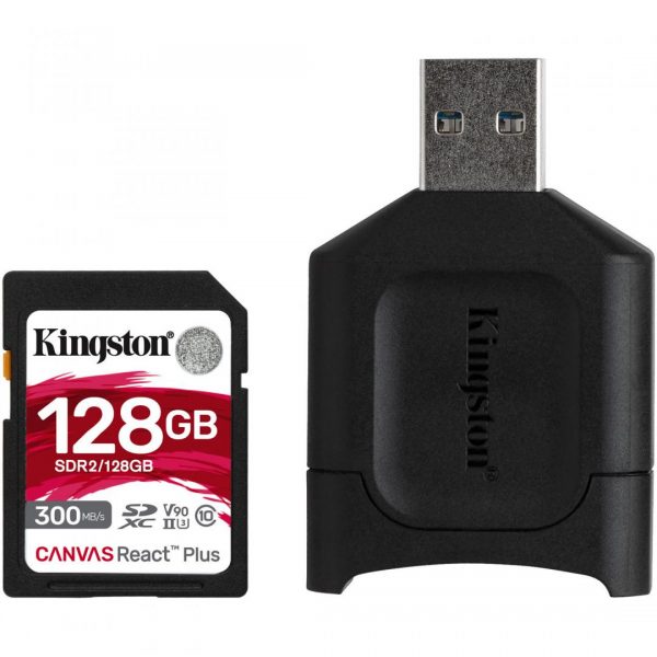 Card reader Kingston React PLUS + SD Reader 128GB, Capacity: - RealShopIT.Ro