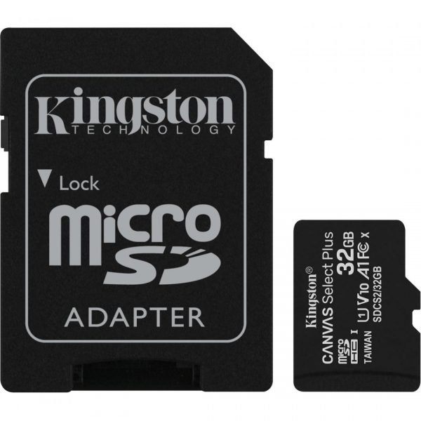 Card de Memorie MicroSD Kingston Select Plus, 32GB, Adaptor SD, - RealShopIT.Ro