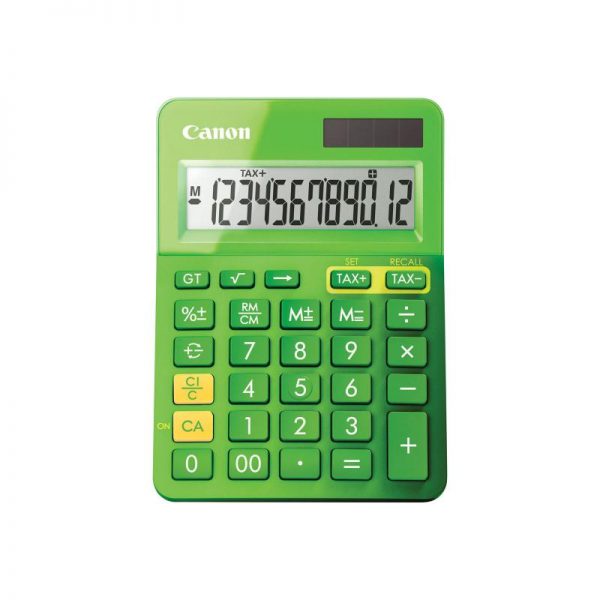 Calculator birou Canon LS123KGR verde, 12 digiti, ribbon, display LCD, - RealShopIT.Ro