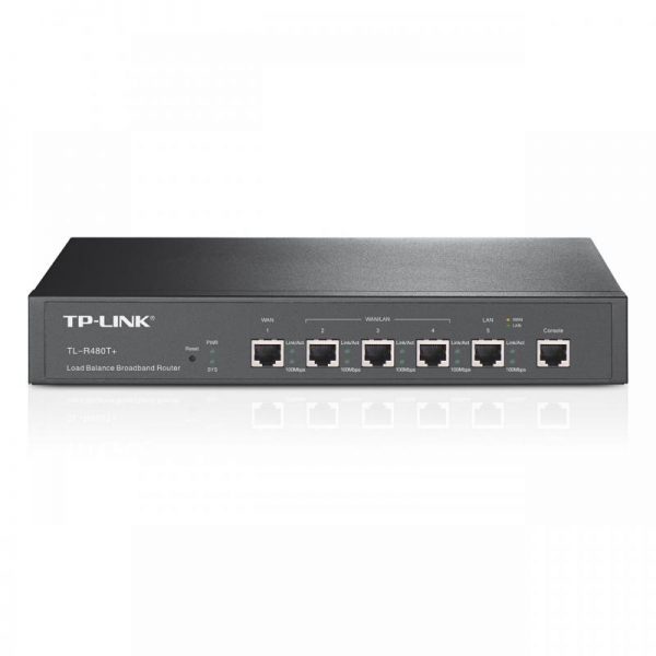 Router TP-Link TL-R480T+, 1xWAN 10/100, 1xLAN 10/100, 3xWAN/LAN configurabile, - RealShopIT.Ro
