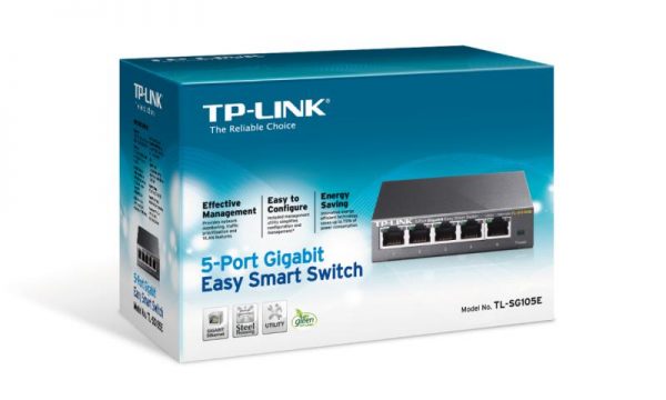 Switch TP-Link TL-SG105E, 5 port, 10/100/1000 Mbps - RealShopIT.Ro