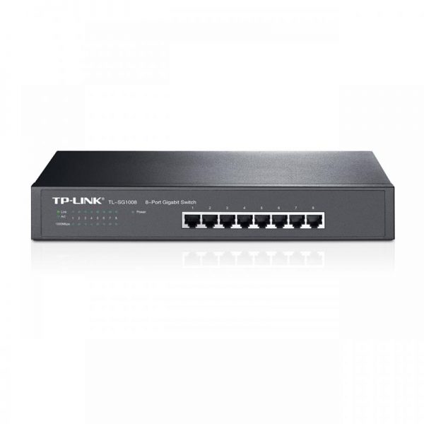 Switch TP-Link TL-SG1008, 8 port, 10/100/1000 Mbps - RealShopIT.Ro