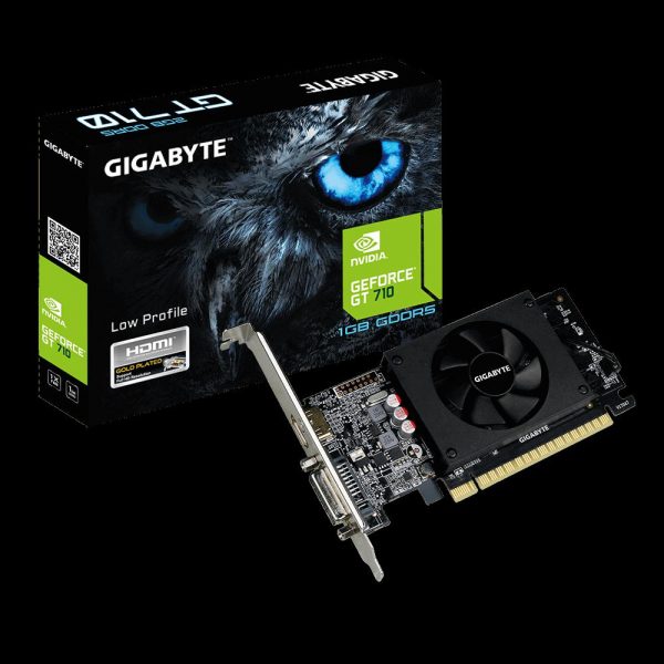 Placa video Gigabyte NVIDIA GeForce GT 710, 1GB DDR5, 64-bit - RealShopIT.Ro