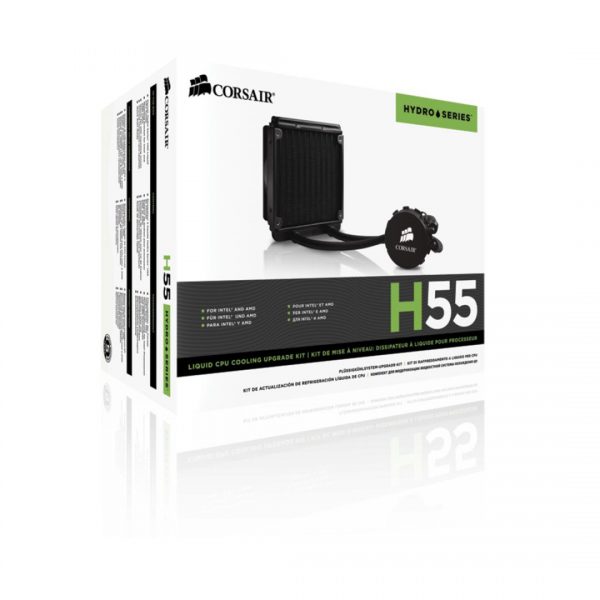 Cooler procesor Corsair Hydro Series H55, compatibil Intel/AMD - RealShopIT.Ro