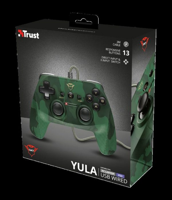 Gamepad Trust GXT 540C Yula Wired Gamepad - Camo for - RealShopIT.Ro